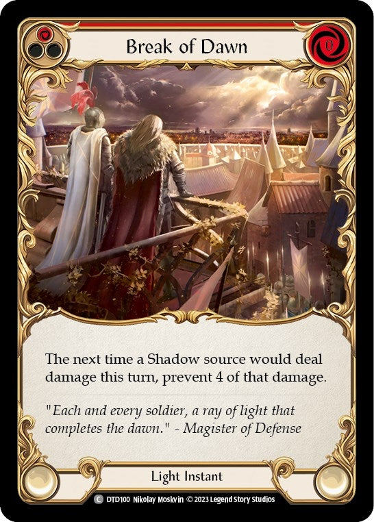 Image for Break of Dawn (Red) (DTD100) - Flesh and Blood TCG