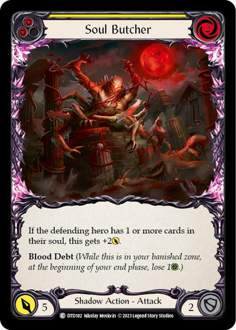 Image for Soul Butcher (Yellow) (DTD182) - Flesh and Blood TCG