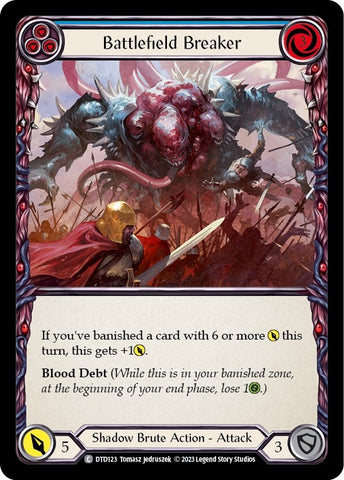 Image for Battlefield Breaker (Blue) (DTD123) - Flesh and Blood TCG