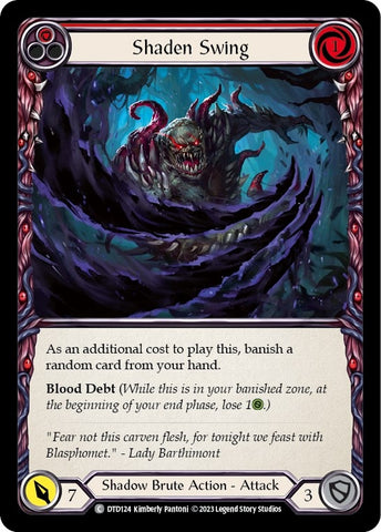 Image for Shaden Swing (Red) (DTD124) - Flesh and Blood TCG