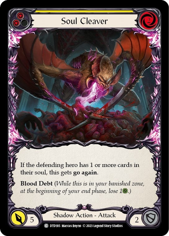 Image for Soul Cleaver (Yellow) (DTD185) - Flesh and Blood TCG