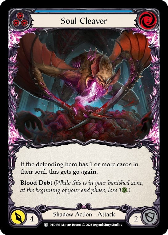 Image for Soul Cleaver (Blue) (DTD186) - Flesh and Blood TCG