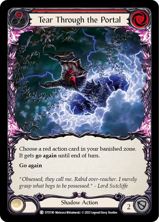 Image for Tear Through the Portal (Red) (DTD190) - Flesh and Blood TCG