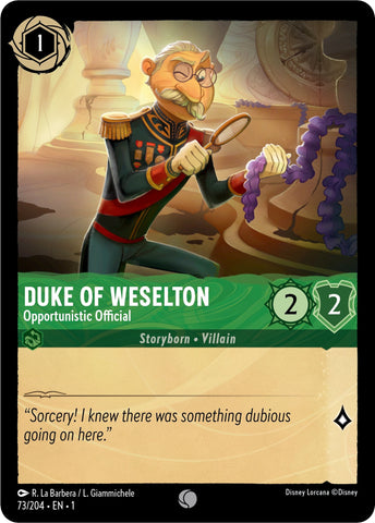 Image for Duke of Weselton (73/204) [The First Chapter]