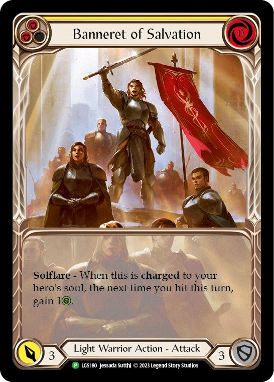 Banneret of Salvation (Extended Art) [LGS180] (Promo) Rainbow Foil