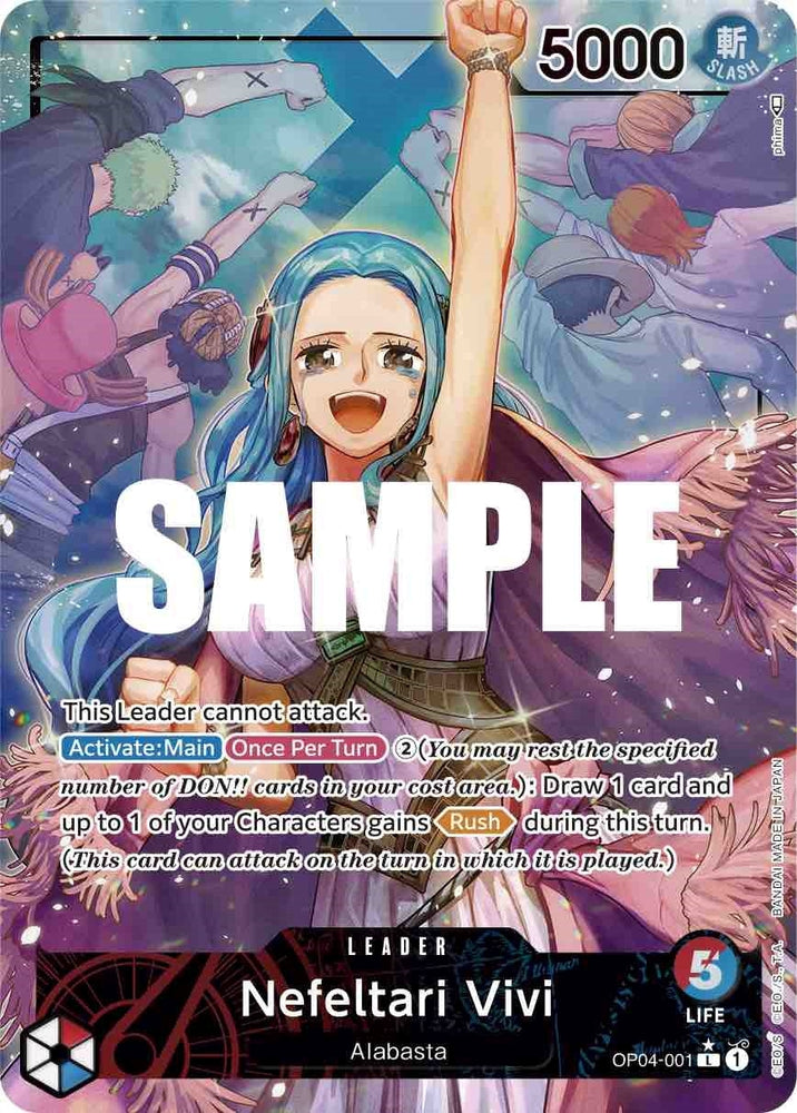 Image for Nefeltari Vivi (001) (Alternate Art) (OP04-001) [Kingdoms of Intrigue] - One Piece Card Game