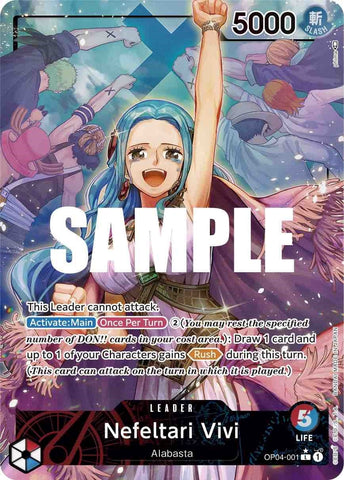 Image for Nefeltari Vivi (001) (Alternate Art) (OP04-001) [Kingdoms of Intrigue] - One Piece Card Game
