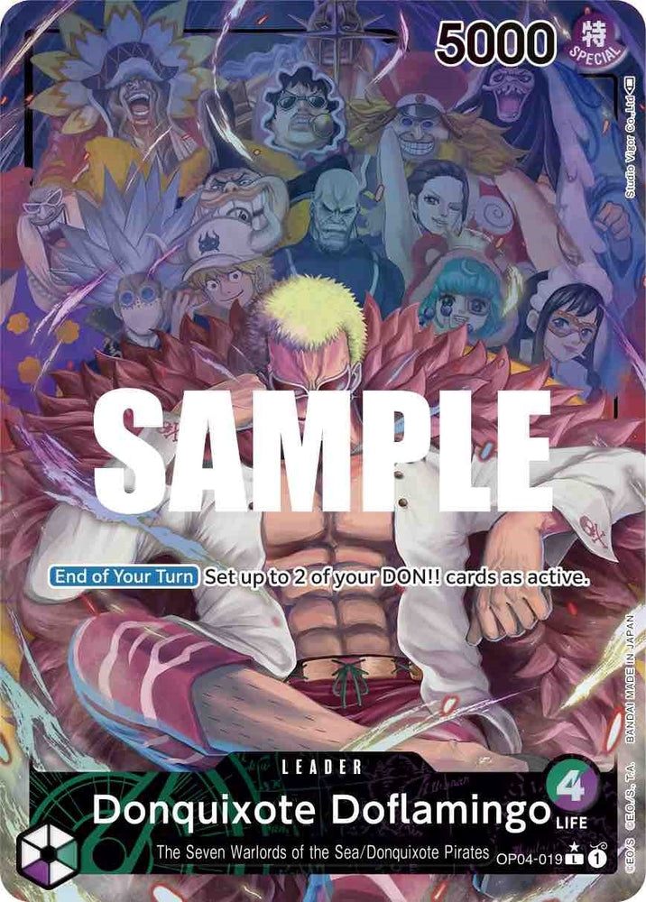 Image for Donquixote Doflamingo (019) (Alternate Art) (OP04-019) [Kingdoms of Intrigue] - One Piece Card Game