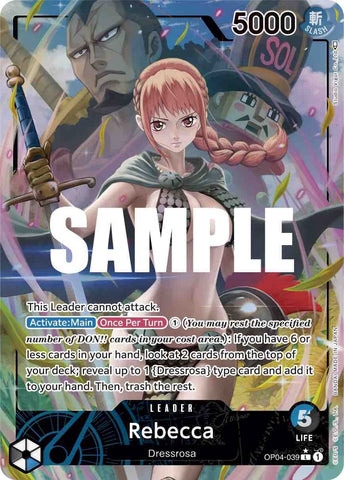 Image for Rebecca (039) (Alternate Art) (OP04-039) [Kingdoms of Intrigue] - One Piece Card Game