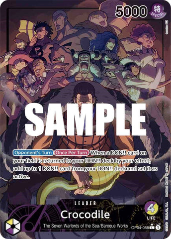 Image for Crocodile (058) (Alternate Art) (OP04-058) [Kingdoms of Intrigue] - One Piece Card Game
