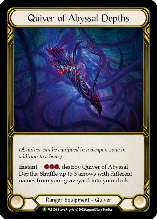 Quiver of Abyssal Depths (Golden) [FAB126] (Promo) Cold Foil