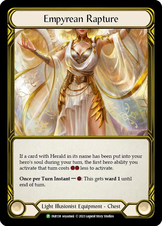 Empyrean Rapture (Golden) [FAB138] (Promo) Cold Foil