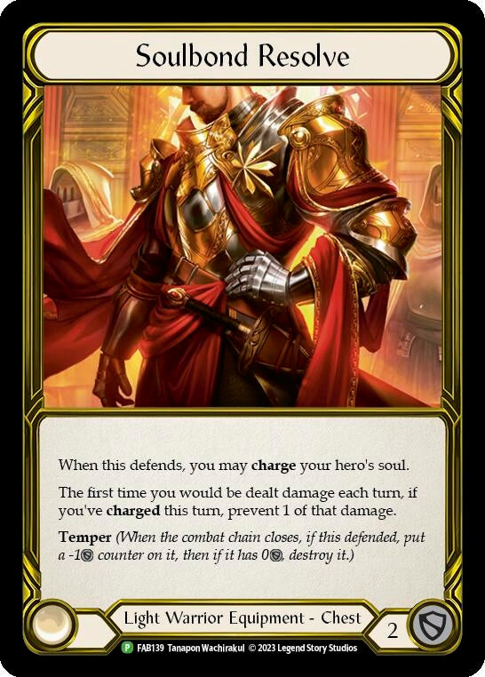 Soulbond Resolve (Golden) [FAB139] (Promo) Cold Foil