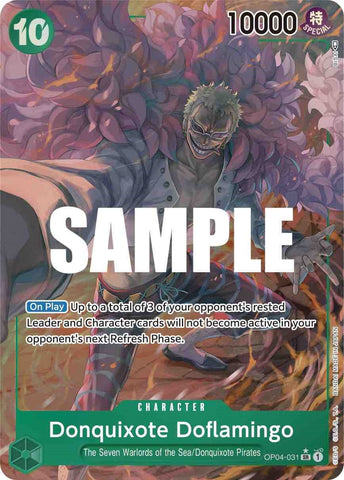 Image for Donquixote Doflamingo (031) (Alternate Art) (OP04-031) - One Piece Card Game