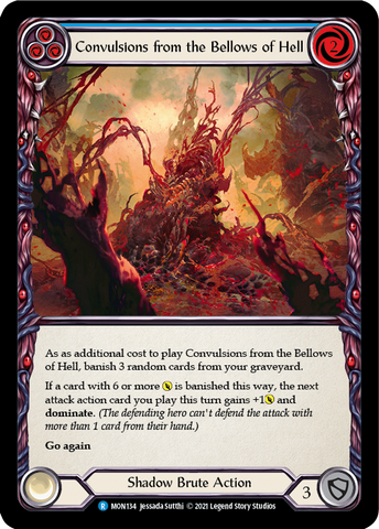 Convulsions from the Bellows of Hell (Blue) [MON134-RF] (Monarch) 1st Edition Rainbow Foil