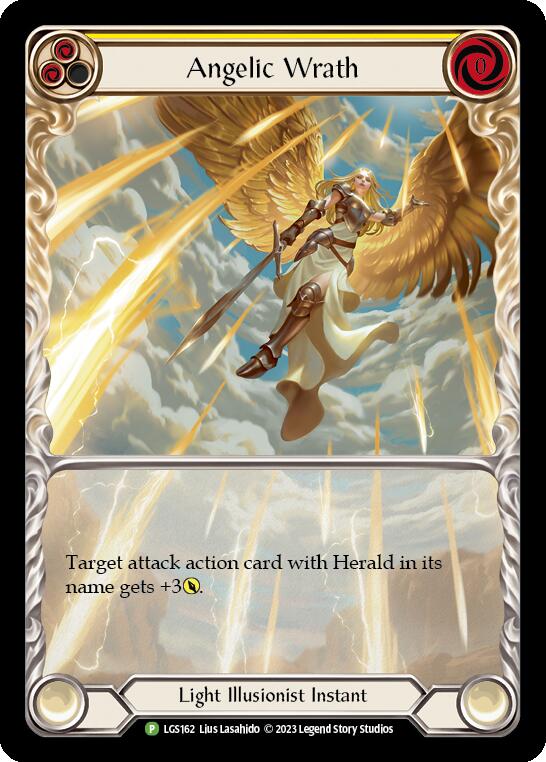 Angelic Wrath (Yellow) [LGS162] (Promo) Rainbow Foil