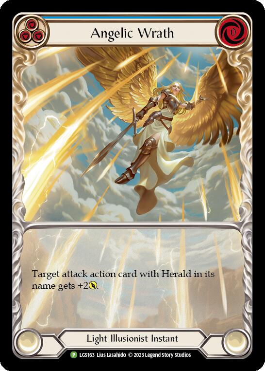 Angelic Wrath (Blue) [LGS163] (Promo) Rainbow Foil