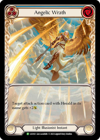 Angelic Wrath (Blue) [LGS163] (Promo) Rainbow Foil
