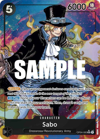 Image for Sabo (Alternate Art) (OP04-083) - One Piece Card Game