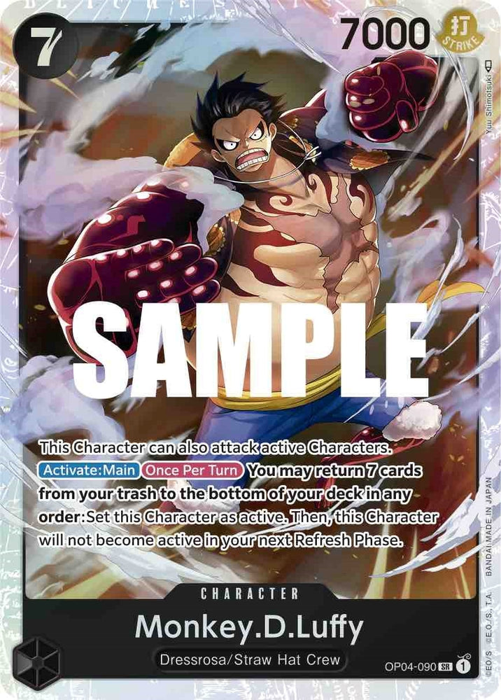 Image for Monkey.D.Luffy (090) (OP04-090) [Kingdoms of Intrigue] - One Piece Card Game