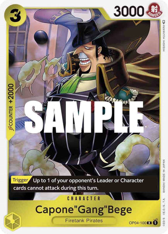 Image for Capone"Gang"Bege (OP04-100) [Kingdoms of Intrigue] - One Piece Card Game