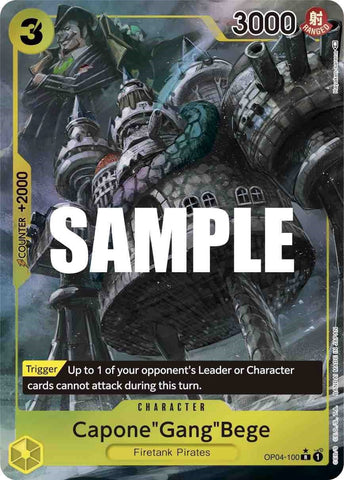 Image for Capone"Gang"Bege (Alternate Art) (OP04-100) [Kingdoms of Intrigue] - One Piece Card Game