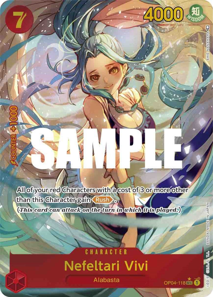Image for Nefeltari Vivi (118) (Alternate Art) (OP04-118) [Kingdoms of Intrigue] - One Piece Card Game