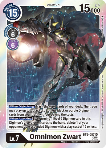 Omnimon Zwart [BT5-087] (Resurgence Booster Reprint) [Resurgence Booster]