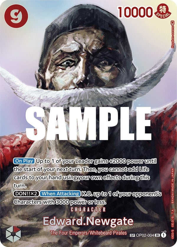 Image for Edward.Newgate (SP) (OP02-004) [Kingdoms of Intrigue] - One Piece Card Game