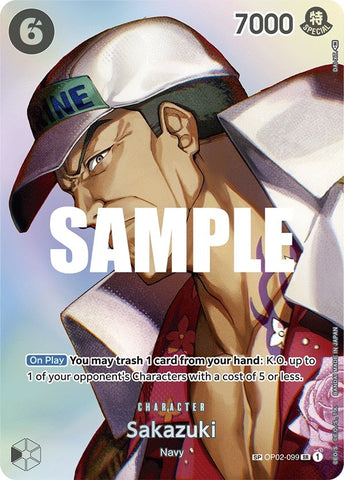 Image for Sakazuki (SP) (OP02-099) [Kingdoms of Intrigue] - One Piece Card Game
