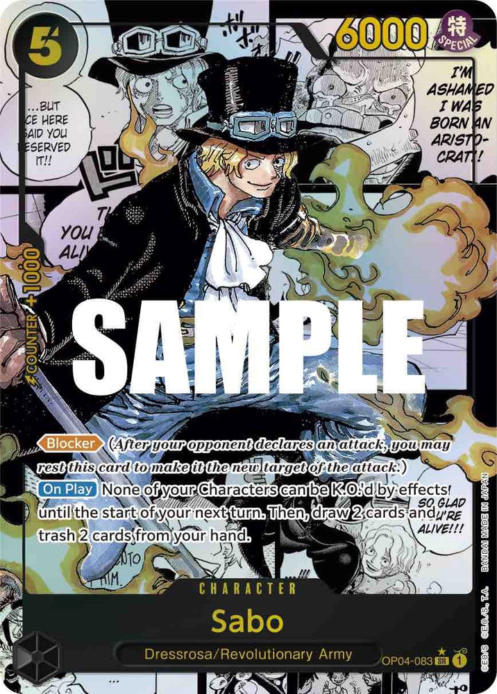 Sabo (Alternate Art Manga) (OP04-083) [Kingdoms of Intrigue]