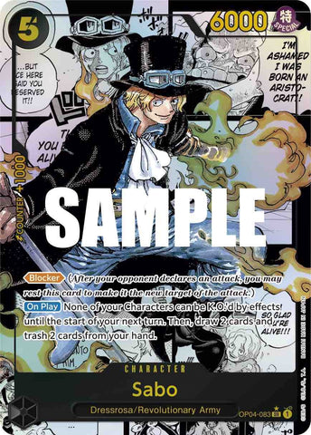 Sabo (Alternate Art Manga) (OP04-083) [Kingdoms of Intrigue]
