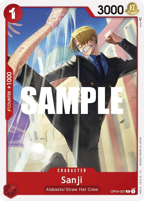 Image for Sanji (007) (OP04-007) [Kingdoms of Intrigue] - One Piece Card Game