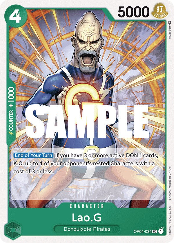 Lao.G (OP04-034) [Kingdoms of Intrigue]