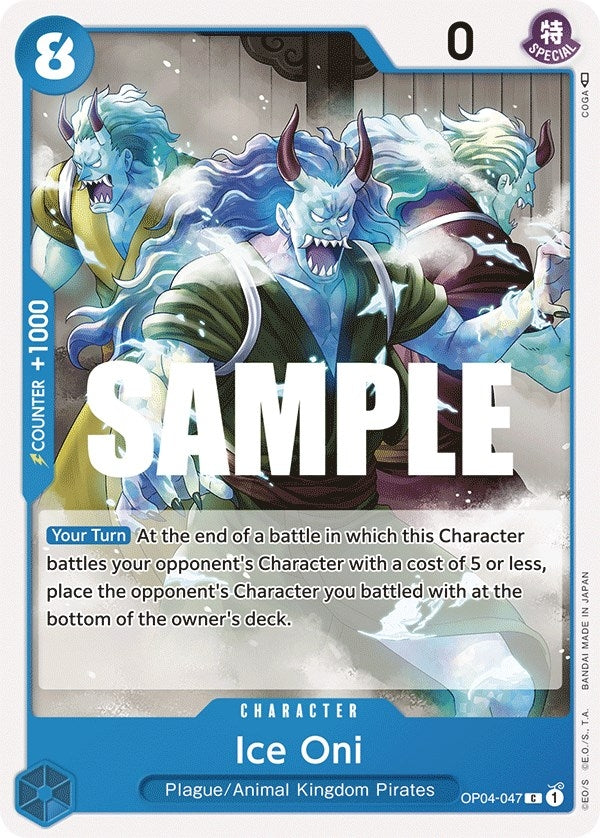 Image for Ice Oni (OP04-047) [Kingdoms of Intrigue] - One Piece Card Game
