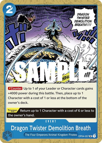 Image for Dragon Twister Demolition Breath (OP04-057) [Kingdoms of Intrigue] - One Piece Card Game