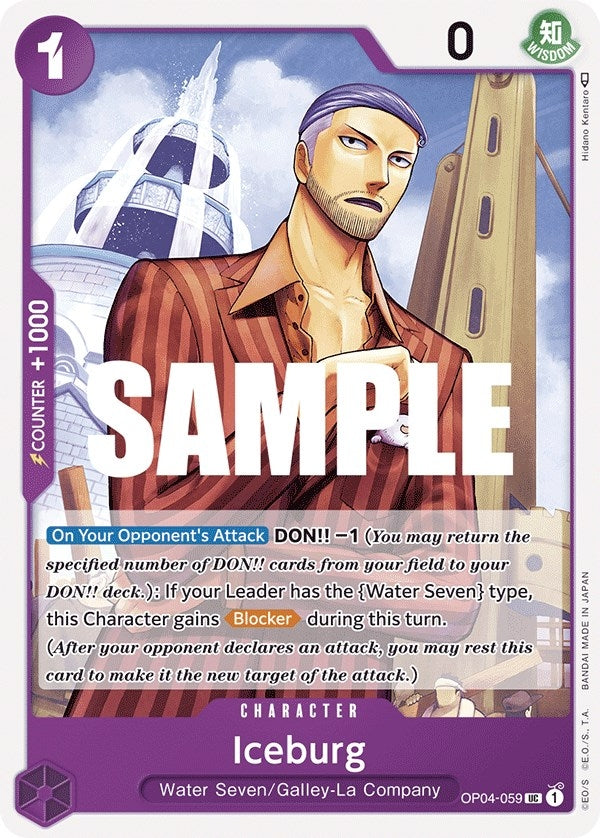 Image for Iceburg (OP04-059) [Kingdoms of Intrigue] - One Piece Card Game
