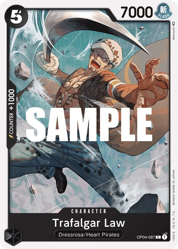 Image for Trafalgar Law (OP04-087) [Kingdoms of Intrigue] - One Piece Card Game