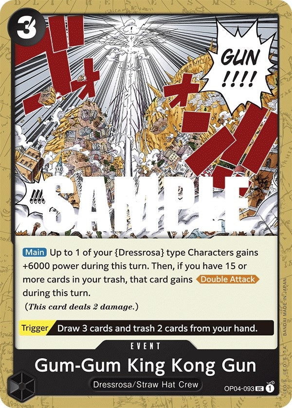Image for Gum-Gum King Kong Gun (OP04-093) [Kingdoms of Intrigue] - One Piece Card Game