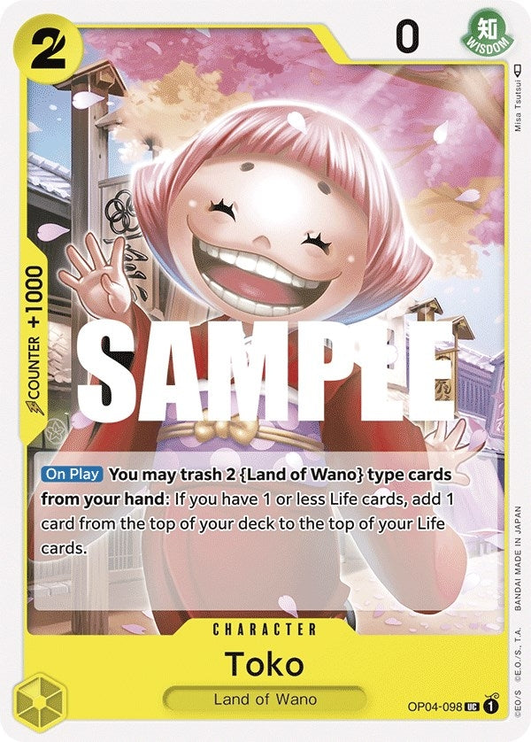 Image for Toko (OP04-098) [Kingdoms of Intrigue] - One Piece Card Game