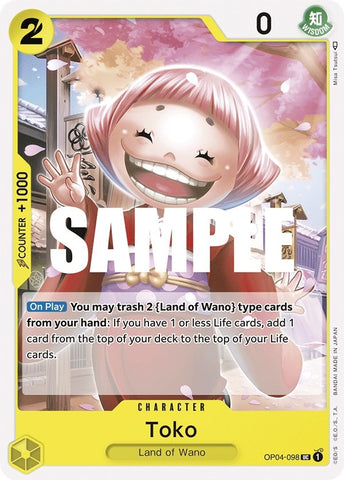 Image for Toko (OP04-098) [Kingdoms of Intrigue] - One Piece Card Game