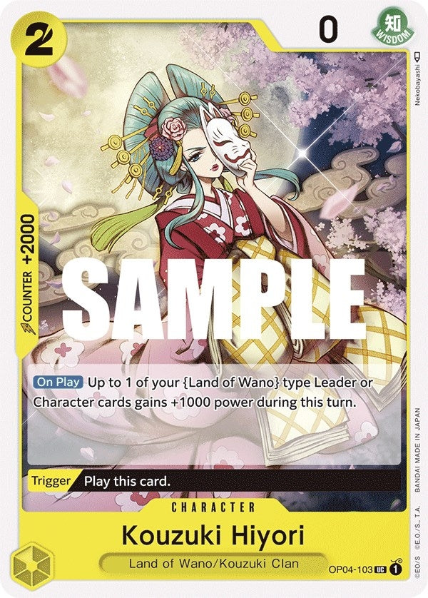 Image for Kouzuki Hiyori (OP04-103) [Kingdoms of Intrigue] - One Piece Card Game