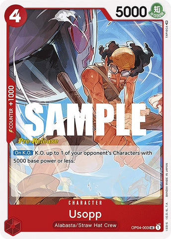 Image for Usopp (OP04-003) [Kingdoms of Intrigue Pre-Release Cards] - One Piece Card Game