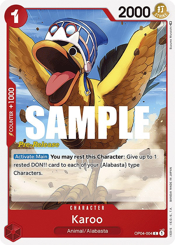 Karoo (OP04-004) [Kingdoms of Intrigue Pre-Release Cards]