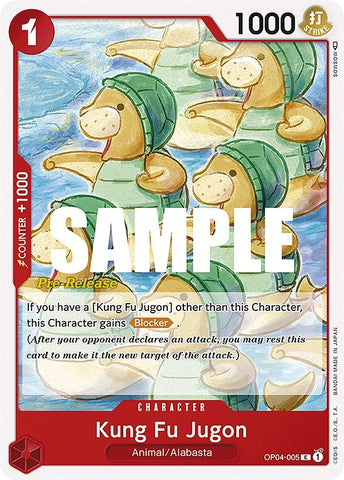 Image for Kung Fu Jugon (OP04-005) [Kingdoms of Intrigue Pre-Release Cards] - One Piece Card Game