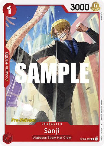 Sanji (OP04-007) [Kingdoms of Intrigue Pre-Release Cards]