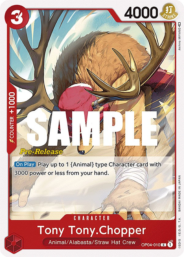 Tony Tony.Chopper (OP04-010) [Kingdoms of Intrigue Pre-Release Cards]