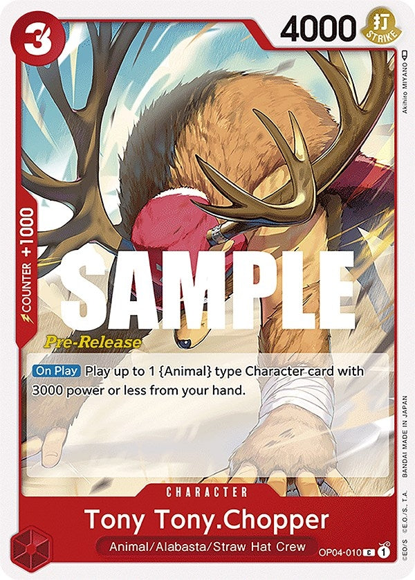 Image for Tony Tony.Chopper (OP04-010) [Kingdoms of Intrigue Pre-Release Cards] - One Piece Card Game