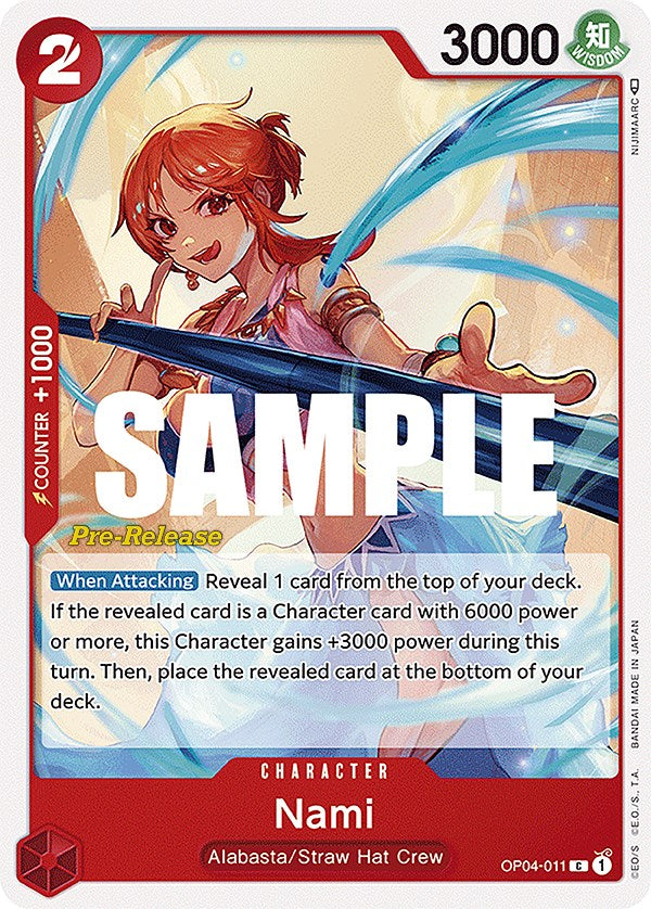 Nami (OP04-011) [Kingdoms of Intrigue Pre-Release Cards]