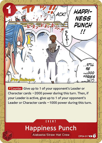 Happiness Punch (OP04-017) [Kingdoms of Intrigue Pre-Release Cards]